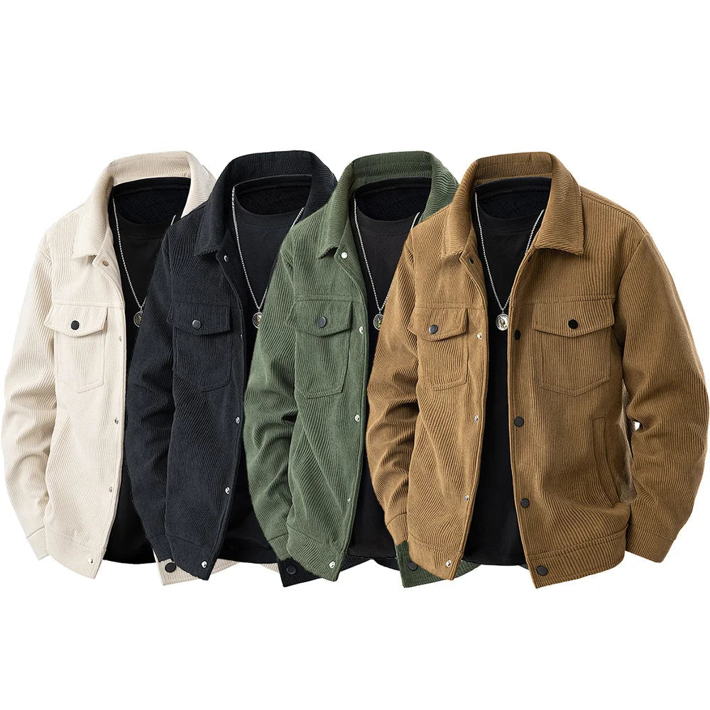 Chaqueta Masculina De Terciopelo Vintage Vanthea